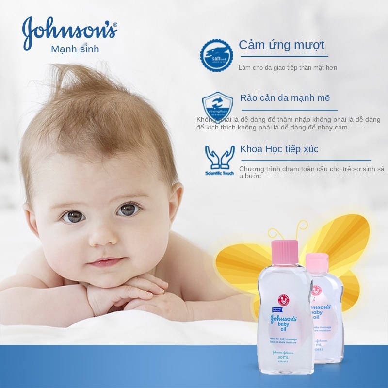 Dầu Dưỡng Ẩm Mát Xa Johnson's Baby Oil 200ml
