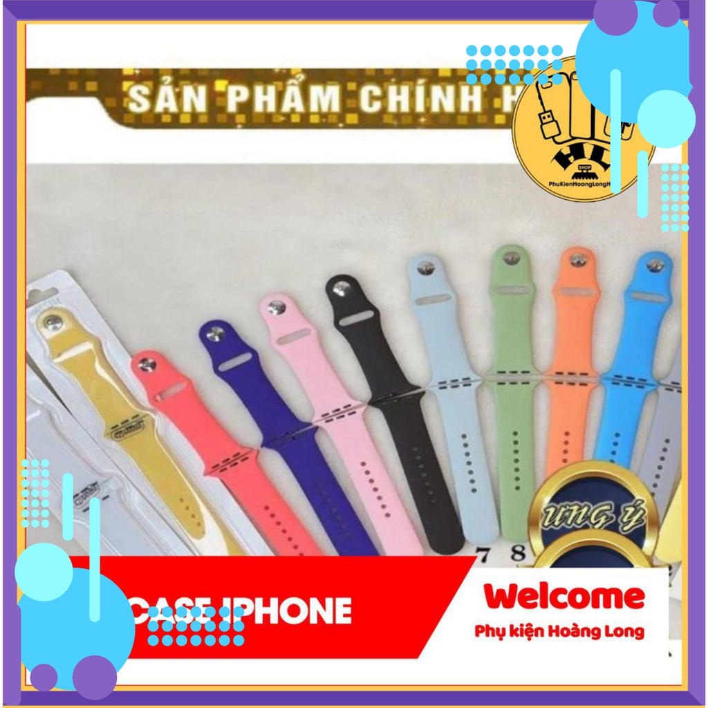 (SIÊU CUTE BÁN CHẠY NHẤT) Dây Đồng Hồ Apple Watch Chống Bẩn Siêu Đẹp, Siêu Mềm size 38.40.42.44mm - Phụ Kiện Hoàng Long