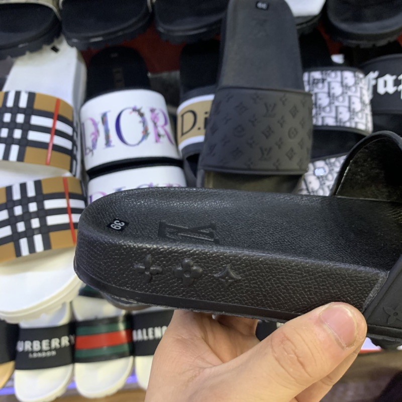 Dép Lê Nam Cao Su Non Đúc Nổi Hoa Chữ- Có Video