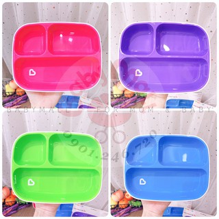 set 2 khay ăn Munchkin 3 ngăn - MK11469