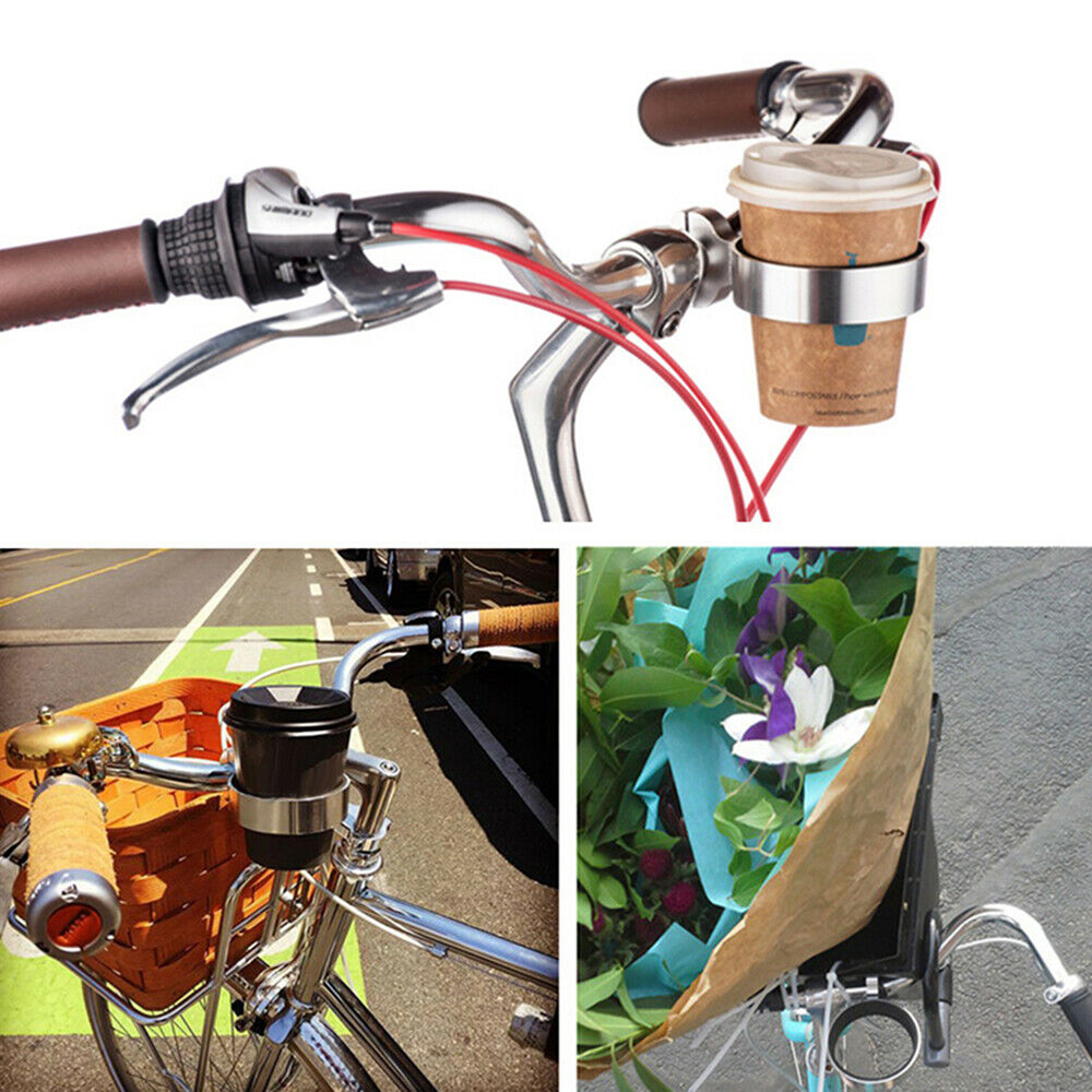 Giá đỡ cốc nước gắn tay lái xe đạp bằng nhôm nhiều màu sắc