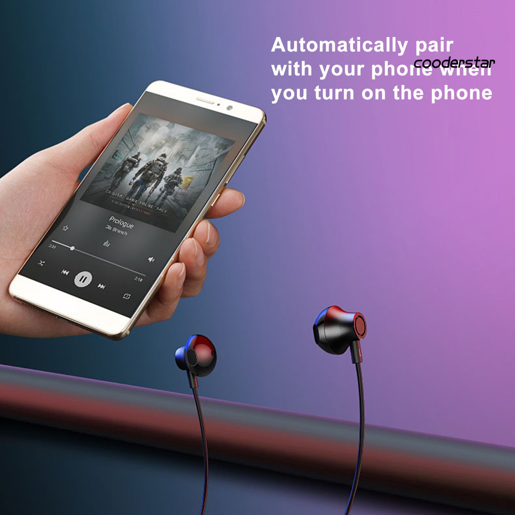 Set Tai Nghe Nhét Tai Đeo Cổ Bluetooth 5.0 Từ Tính Có Micro Tiện Dụng N BT-95