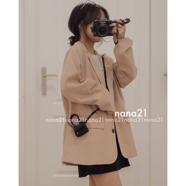 Áo blazer/ áo vest trơn hai lớp hàn quốc Nana21/Nanastore21