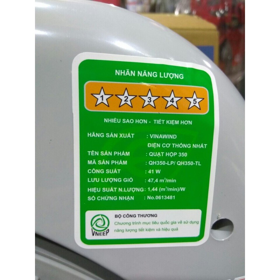 Quạt Điện Thống Nhất - Quạt Hộp Vinawind Điện Cơ Thống Nhất QH-300LP/QH-350LP - Quạt Điện Vinawind
