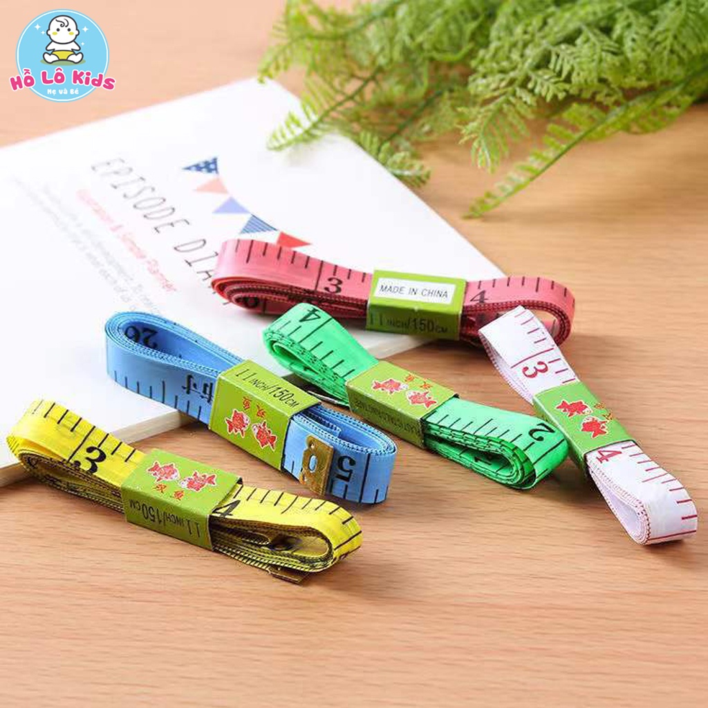 Thước dây đo 150cm có đầu sắt đo eo, may đồ Hồ Lô Kids