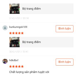 Bộ trang điểm 9 món