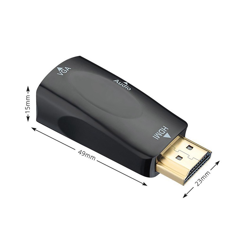 USB chuyển tiếp tín hiệu hình ảnh đầu cắm chuẩn HDMI lỗ cắm chuẩn VGA