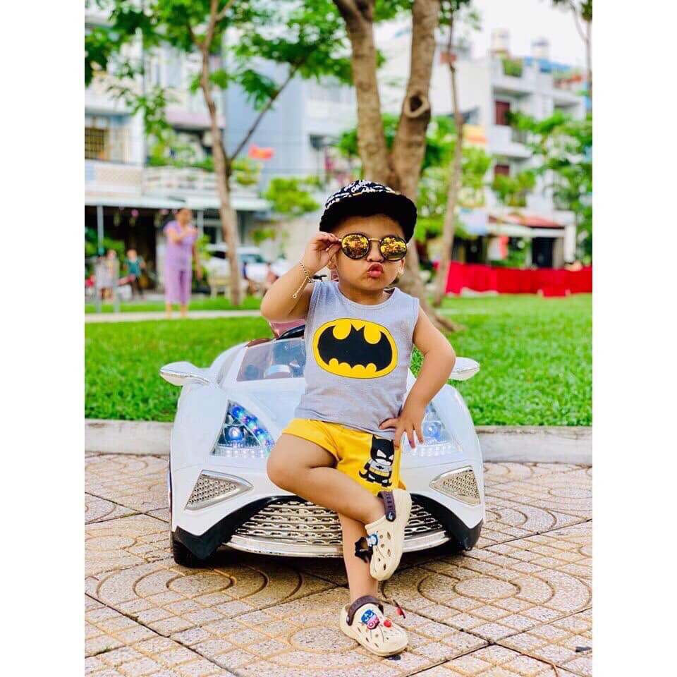 bộ ba lỗ siêu nhân, batman thun lạnh cho bb