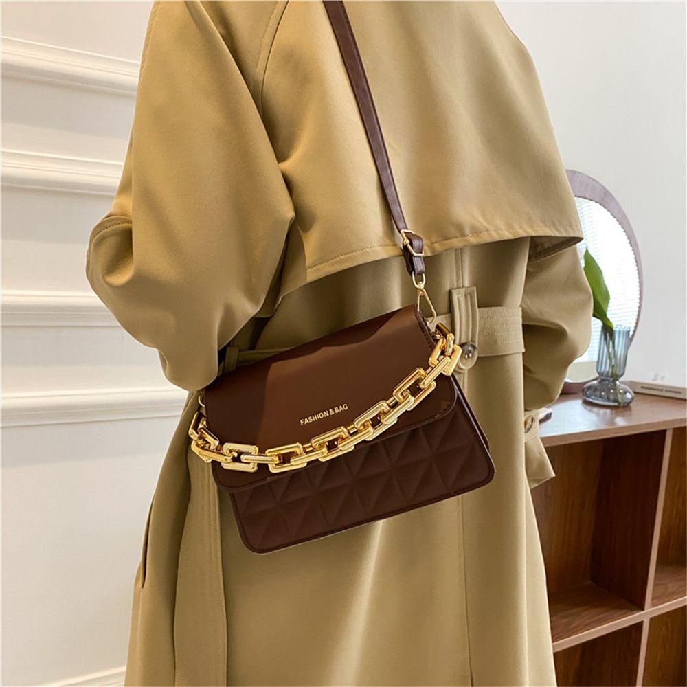 MIHAN1 Túi Đeo Chéo Da PU Hình Vuông Nhỏ Thời Trang Cho Nữ