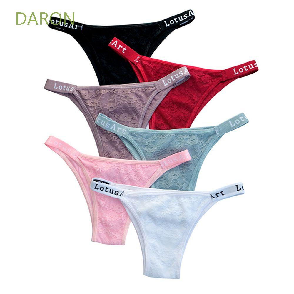 Daron Quần Lót Cotton Chữ T Lưng Thấp Lọt Khe Không Đường May Đa Màu Sắc Phong Cách Hàn Quốc Quyến Rũ Dành Cho Nữ
