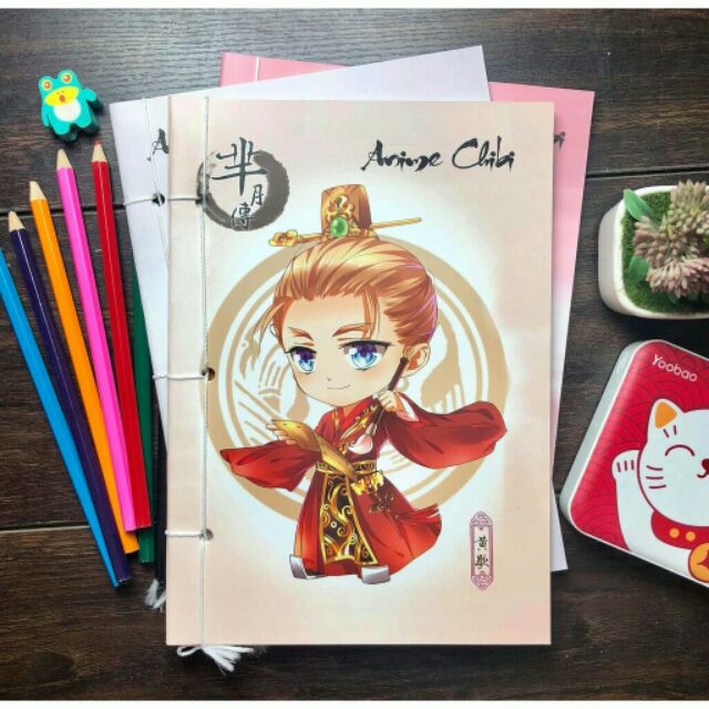 Tập vở viết chibi cổ trang nhiều mẫu