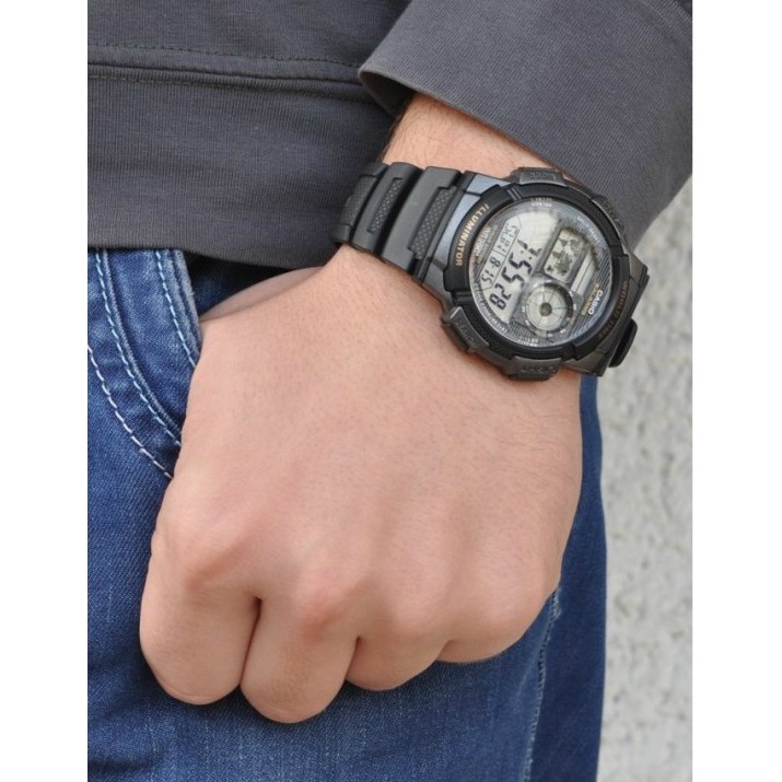 Đồng hồ nam dây nhựa Casio chính hãng Anh Khuê AE-1000W (6 màu sắc)