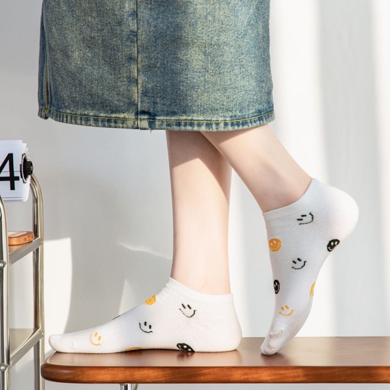 Vớ WAFNHA D307 mỏng nhiều kiểu họa tiết phong cách unisex