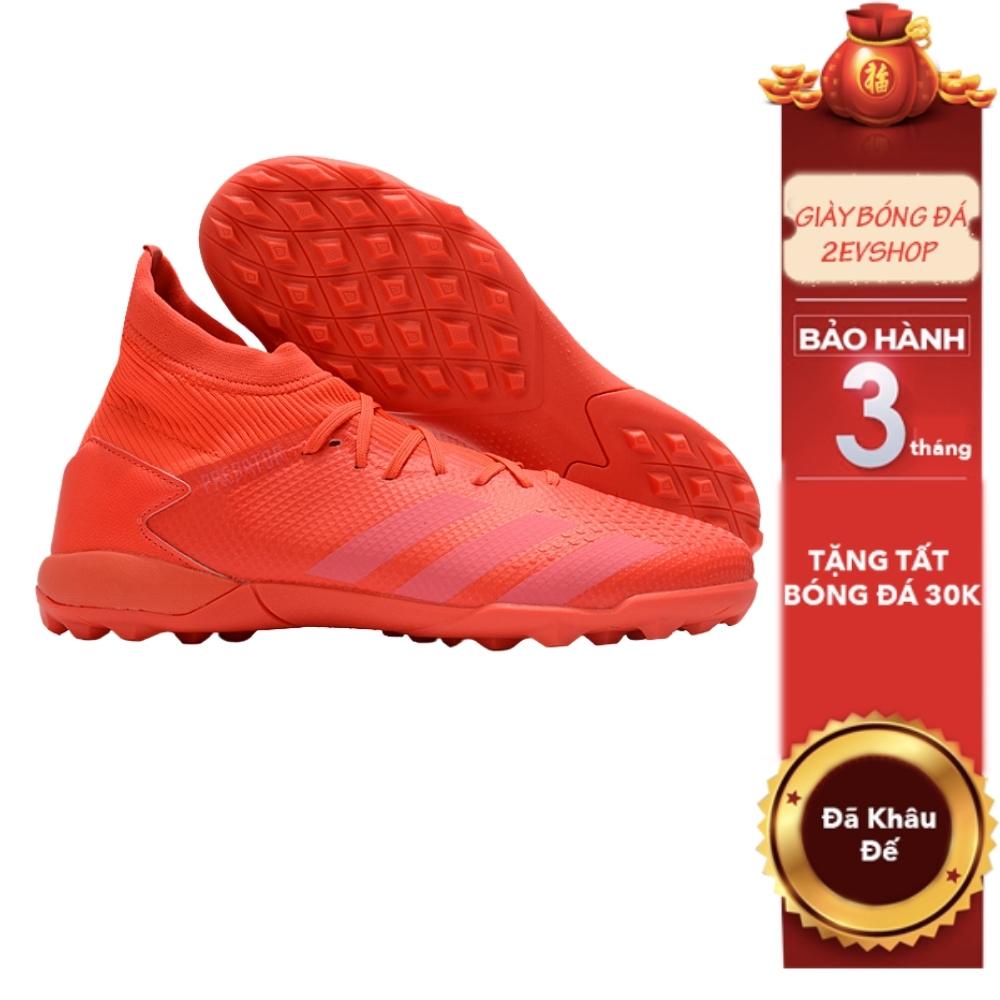 Giày đá bóng thể thao nam 𝐏𝐫𝐞𝐝𝐚𝐭𝐨𝐫 𝟐𝟎𝟐𝟎 Cam cao cổ, giày đá banh cỏ nhân tạo cao cấp - 2EVSHOP