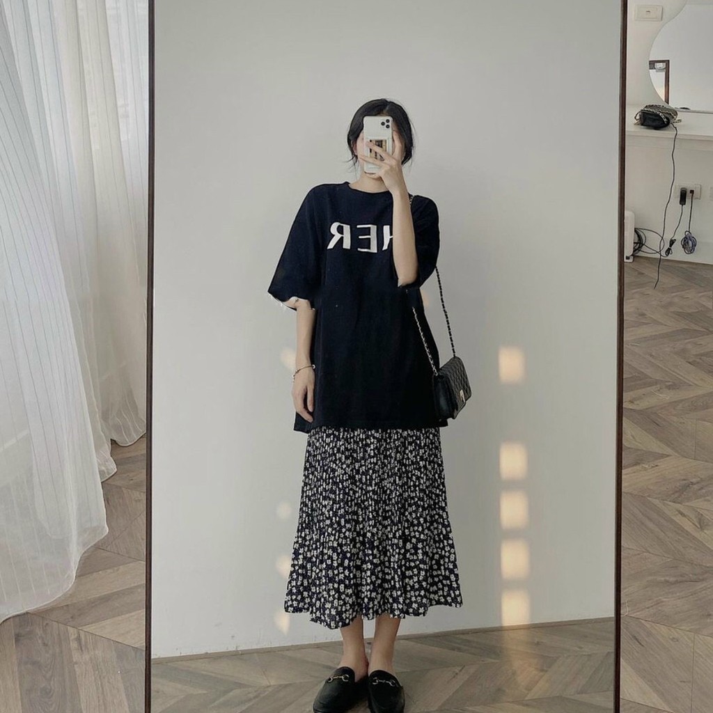 Chân váy xếp ly - Chân váy dáng dài ulzzang 2 lớp cạp chun vải chiffon mềm mịn mát XUONGMAYTNT CVCC2805 | BigBuy360 - bigbuy360.vn