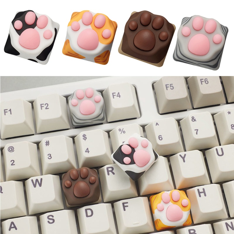 Nút Bàn Phím Thay Thế Hình Chân Mèo Kitty Cho Cherry MX Switches