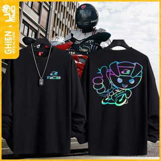 Hot - áo thun rcb racing boy tay dài tay đua xe máy racing 95% cotton / ao cuc chat
