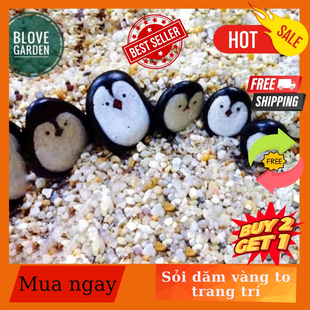 Đồ dùng làm vườn - 200g sỏi dăm to làm tiểu cảnh, rải bề mặt chậu cây, trang trí bể cá sân vườn, làm mô hình