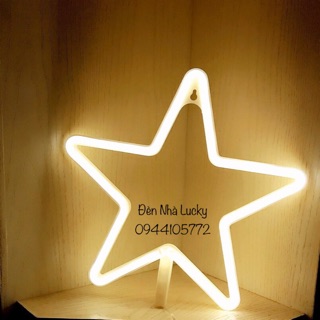 Đèn ngôi sao vàng ấm áp - Neon light