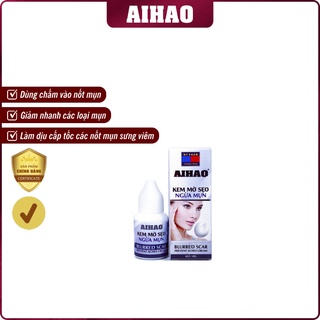 Kem AIHAO Ngừa Mụn, Mờ Sẹo (10ml) làm dịu nhanh mụn đầu đỏ, viêm do mụn sau 24h