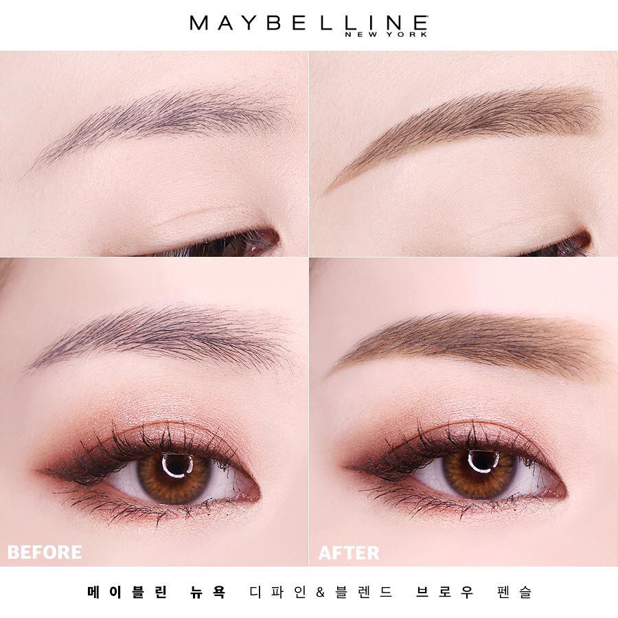 Chì Kẻ Mày Maybelline Define &amp; Blend Kèm Đầu Chải