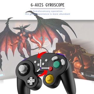 DATA FROG Bluetooth Wireless Game Controller for Nintendo Switch and PC Support Motion Controls/Turbo/Vibration/Gamecube Style A