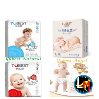 Bỉm quần / dán Yubest Natural / Angel Nội Địa Trung Quốc S132/M108/L96/XL84/XXL72