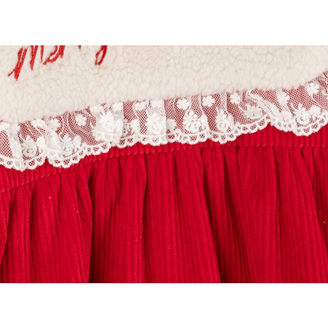 Váy bé gái Hàn Quốc Bebezoo dài tay _ Red Merry Christmas