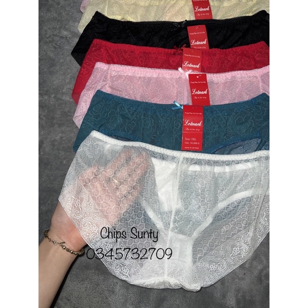 Quần ren thấp bigsize 70-85kg