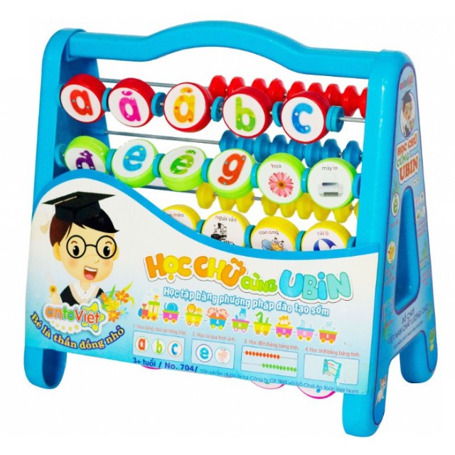 Đồ Chơi Thông Minh Kệ Học ANTONA Chữ Cái Thường Và Bảng TÍnh Cho Bé  AT704