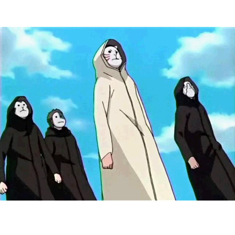 Mặt Nạ Hóa Trang Nhân Vật Naruto Kakashi Anbu Ninja 3 Màu Sắc ĐEN/XANH/ĐỎ