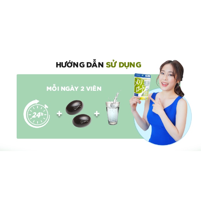 Viên Uống DHC Melilot Hỗ Trợ Thon Chân Nhật Bản túi 30 ngày