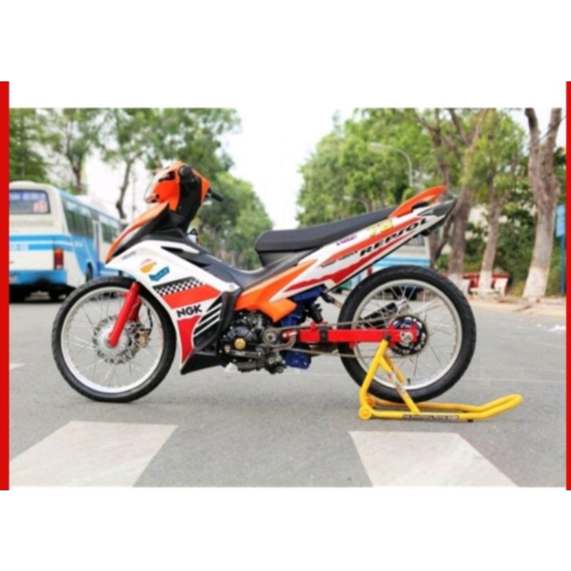 Ben nâng xe máy các loại ,hàng dầy sơn tĩnh điện