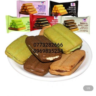 1KG BÁNH XỐP KẸP KEM MAGREE FOOD (MIX 5 VỊ )
