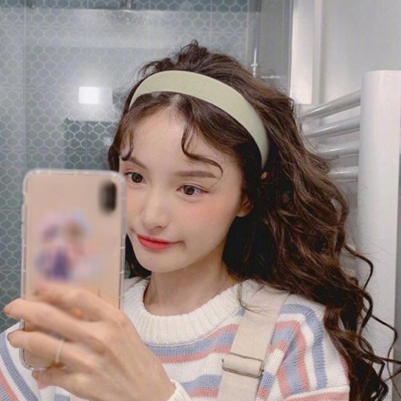 Băng Đô Vải Satin Màu Sắc Đa Dạng Phong Cách Nhật Bản