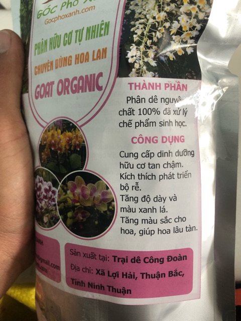 Phân Dê hữu cơ chuyên dùng cho hoa lan