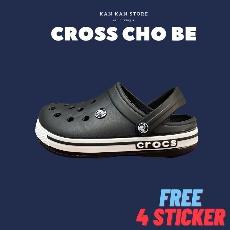 Dép Cross Cho Bé KA075 Sục Bé Trai Bé Gái Trẻ Em Crocs Tặng Sticker KanKanStore