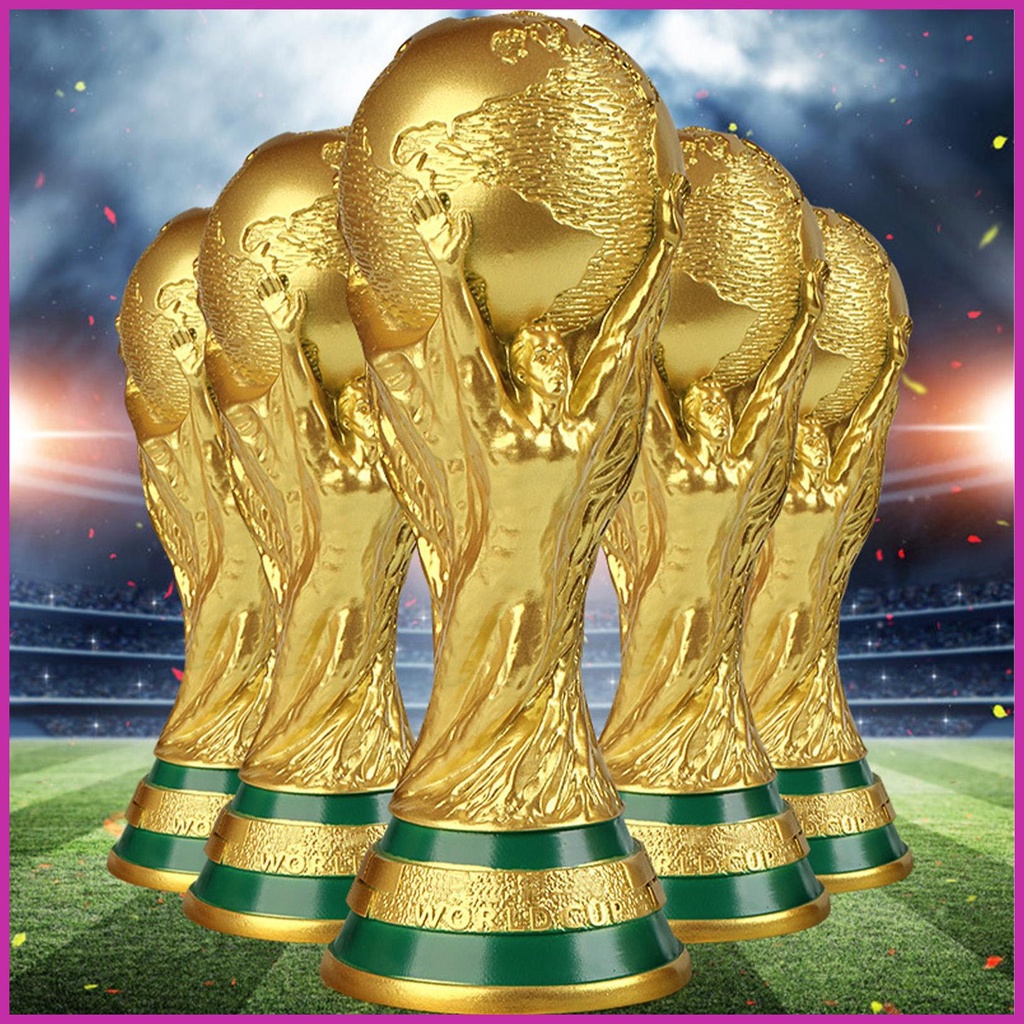 Mô Hình Cúp Bóng Đá Bằng Nhựa Resin 13/21/27/36cm 2022 Dùng Để Trang Trí