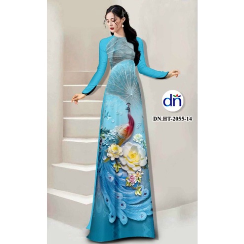 Vải áo dài in 3D đẹp - độc - lạ - hợp xu hướng - đủ màu MS043