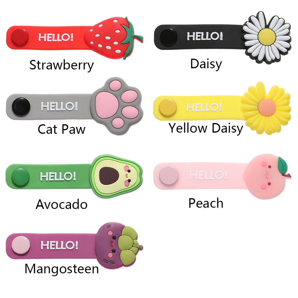 Phụ kiện quấn bảo vệ dây cáp dữ liệu/ tai nghe bằng silicon họa tiết hoạt hình dễ thương đa năng