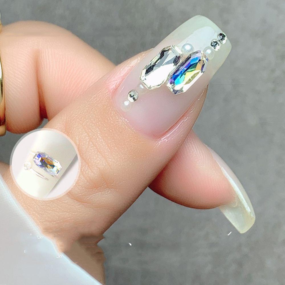 Móng Tay Giả Trang Trí Nghệ Thuật MXMUSTY|Phụ Kiện Trang Trí Móng Tay 3D Lấp Lánh Cho Nữ