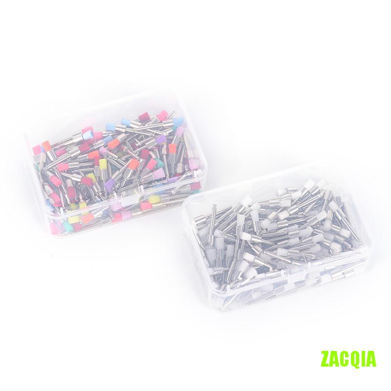 [Hàng mới về] Set 100 cọ đánh bóng răng bằng nylon thiết kế chuyên dụng