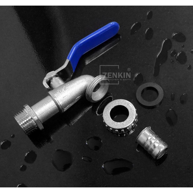 Vòi vườn hợp kim tay inox Zenkin ZK0706