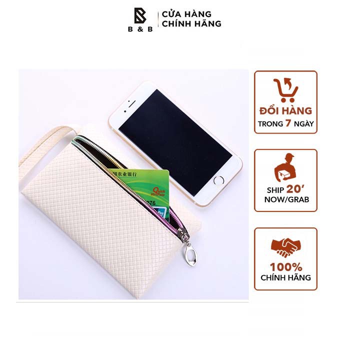 [Mã WABRWB24 giảm 30K đơn 99K] Ví ngắn nữ B B&B cầm tay khoá kéo nhiều màu trẻ trung | BigBuy360 - bigbuy360.vn