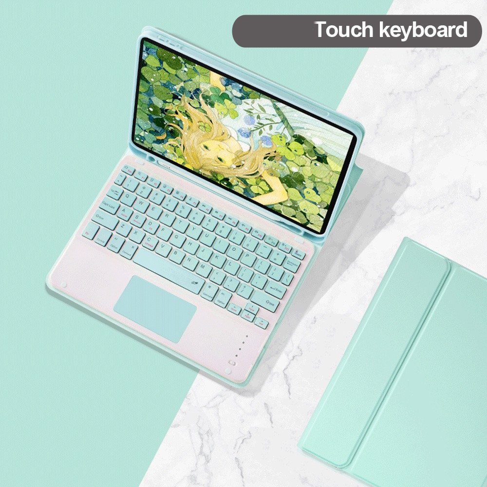 Bao da máy tính bảng chống sốc có giá đỡ & ngăn bút chì + bàn phím không dây cho iPad Pro 11 2020/2018 | BigBuy360 - bigbuy360.vn