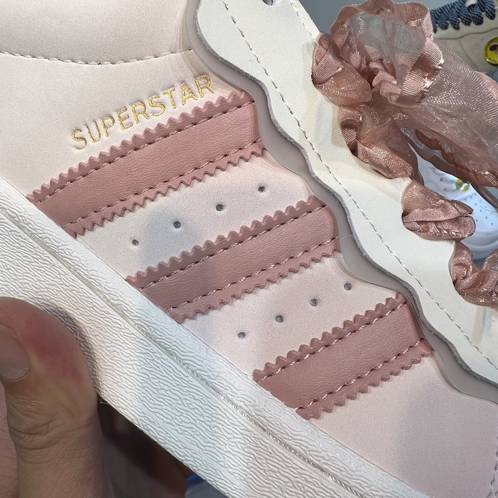 Giày thể thao Sneaker Sò 2.0, SuperStar, Hồng, Trắng