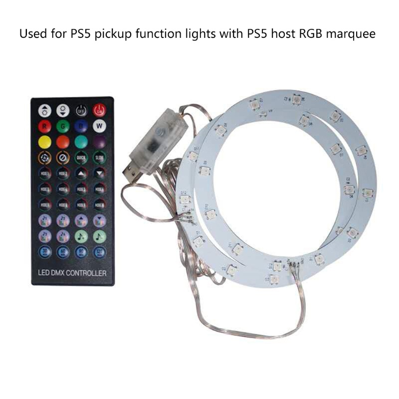 Thanh đèn RGB Marquee nhiều màu sắc điều khiển từ xa tương thích với PS5 Host | BigBuy360 - bigbuy360.vn