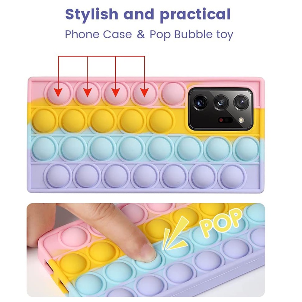 Ốp Điện Thoại Silicon Màu Cầu Vồng Cho Samsung Galaxy S21 Ultra S20 S10 S9 Plus Note 20 Ultra Note 10 9 Plus