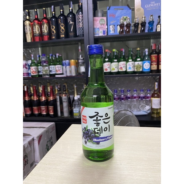 [Hàn Quốc] So ju Hàn Quốc Good day Blueberry 360ml- Vị Việt Quất