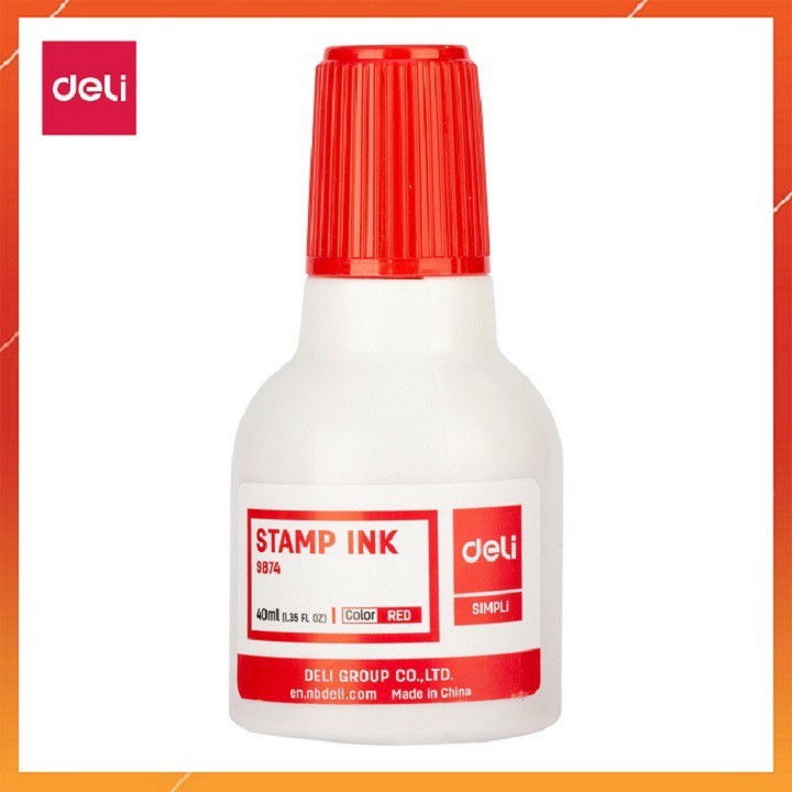 ⏩ Mực dấu - Stamp ink Deli E9874 - 40ml